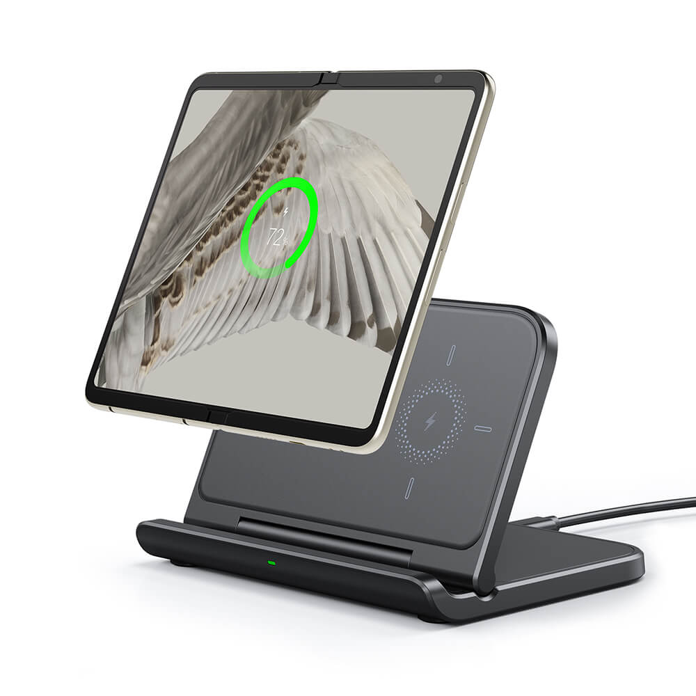 SwanScout 503G is a wireless charger for Google Pixel 9 Pro Fold, featuring an ultra-slim, portable design for convenient single-device charging.