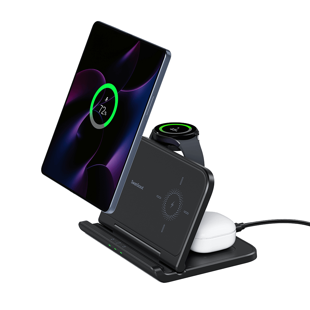 The SwanScout 705S is a streamlined Samsung charging station built for efficiency and elegance.