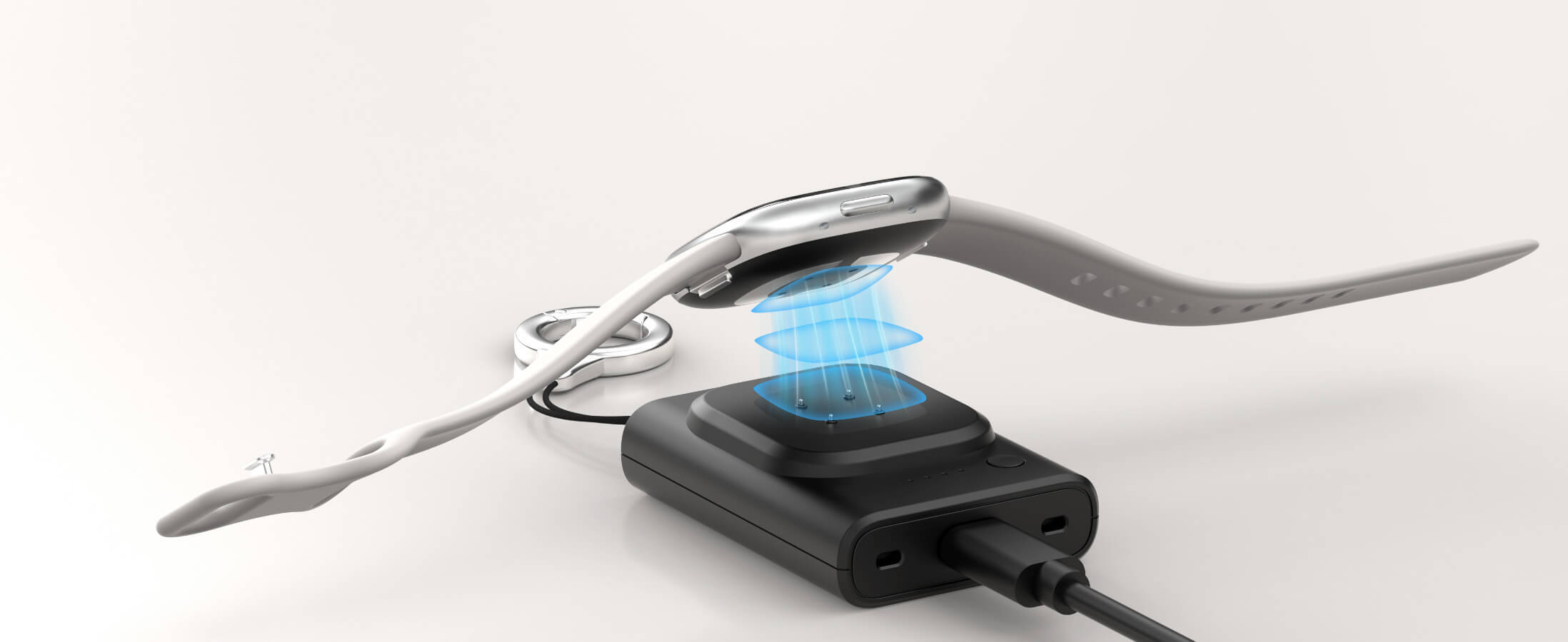 4 pins charging a fitbit watch