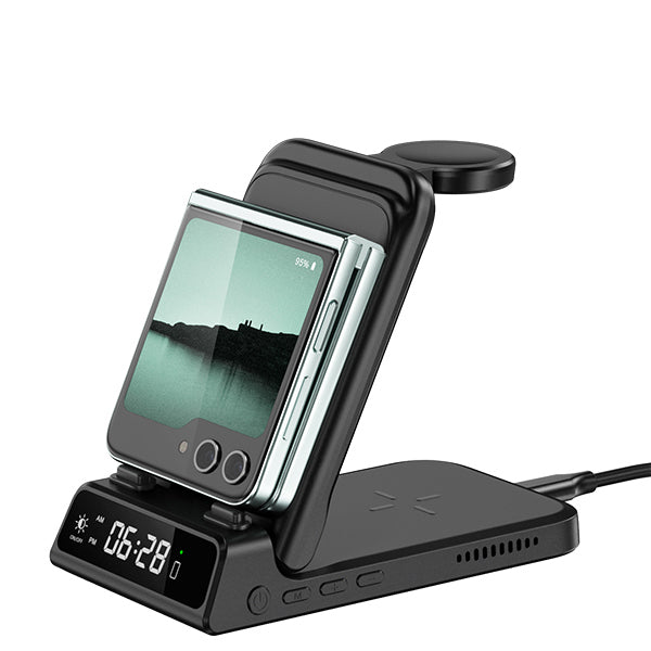 Designed for modern setups, the SwanScout 703F complements Galaxy Z Flip 6 accessories with its elegant display and charging power.