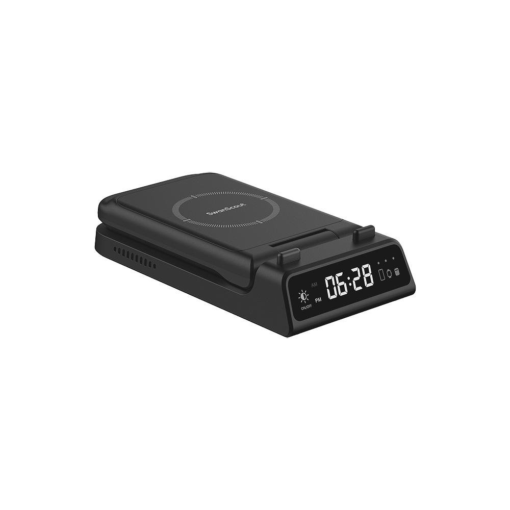 As a specialized Pixel Watch charging stand, the swanscout 703G supports upright visibility and stability.