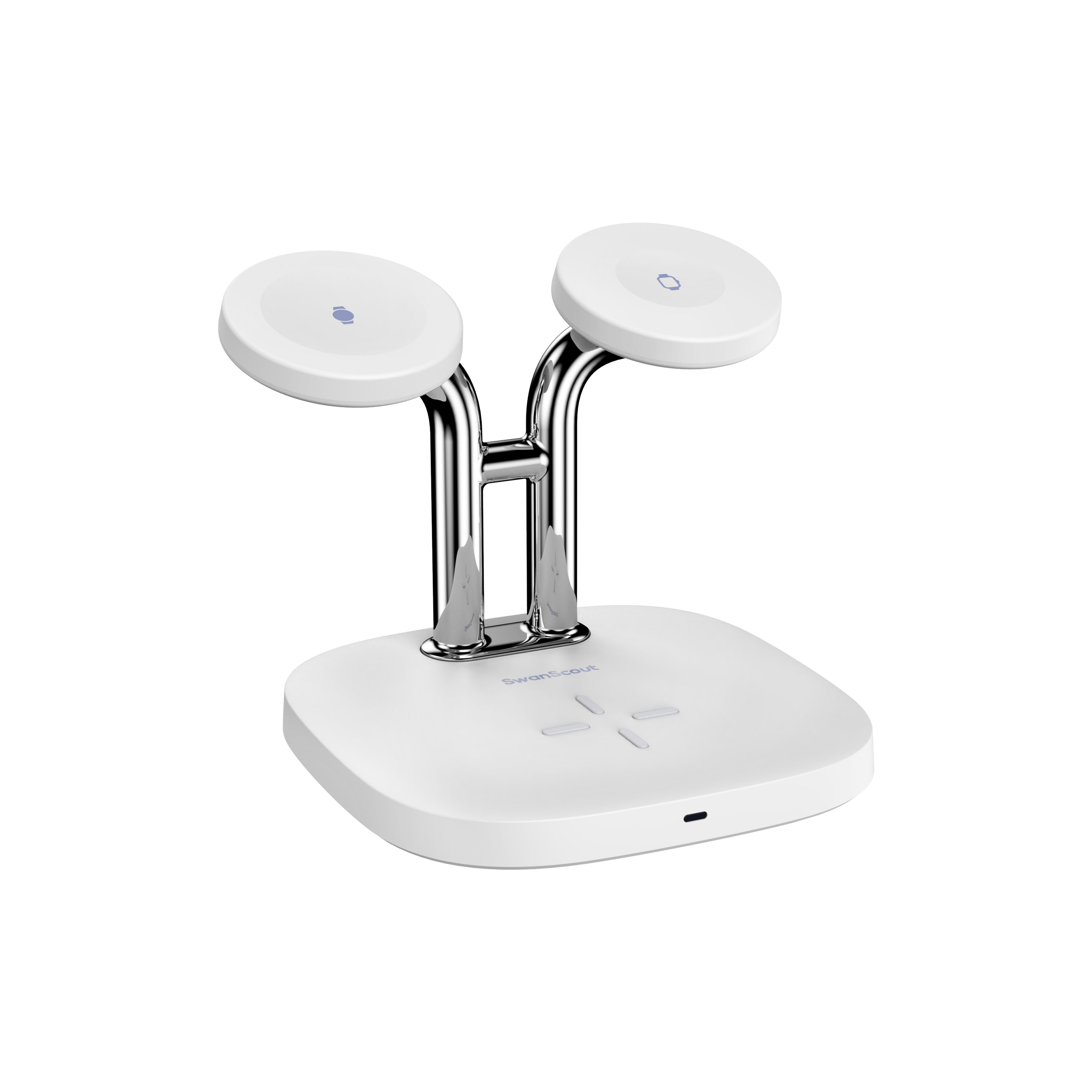 SwanScout 704D - Trådlös laddare för klockor från Apple och Samsung