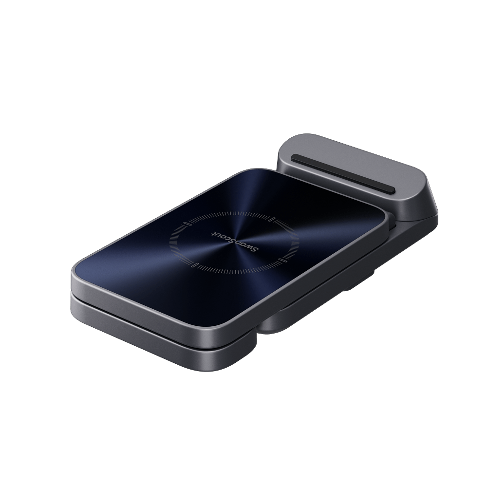 With a 10W main wireless charging pad for Pixels (and other phones), a 3.5W wireless pad for Pixel Buds (and other earbuds).