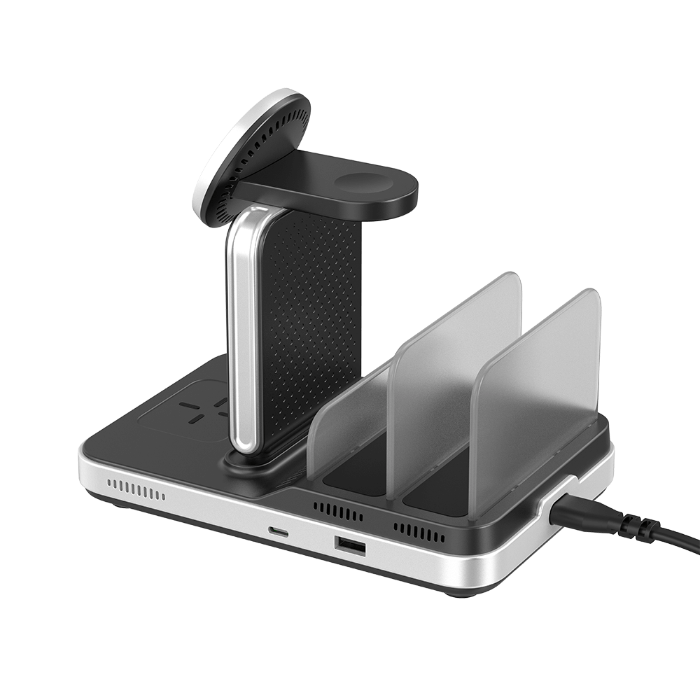 The SwanScout 901M features a built-in magnetic charger for iPhone, keeping your device aligned and charging efficiently overnight.