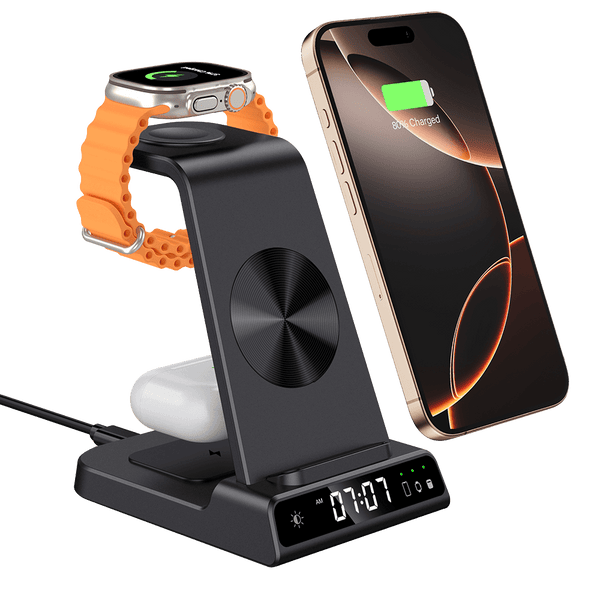SwanScout C02 – Support de charge sans fil 3-en-1 pour Apple