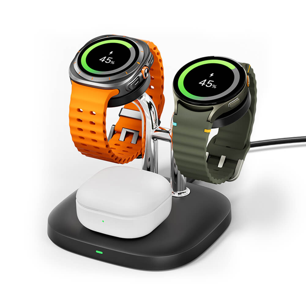 SwanScout 704S - Caricatore Wireless Doppio per Orologi Samsung