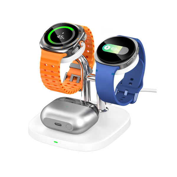 SwanScout 704S - Двойно безжично зарядно за часовници Samsung