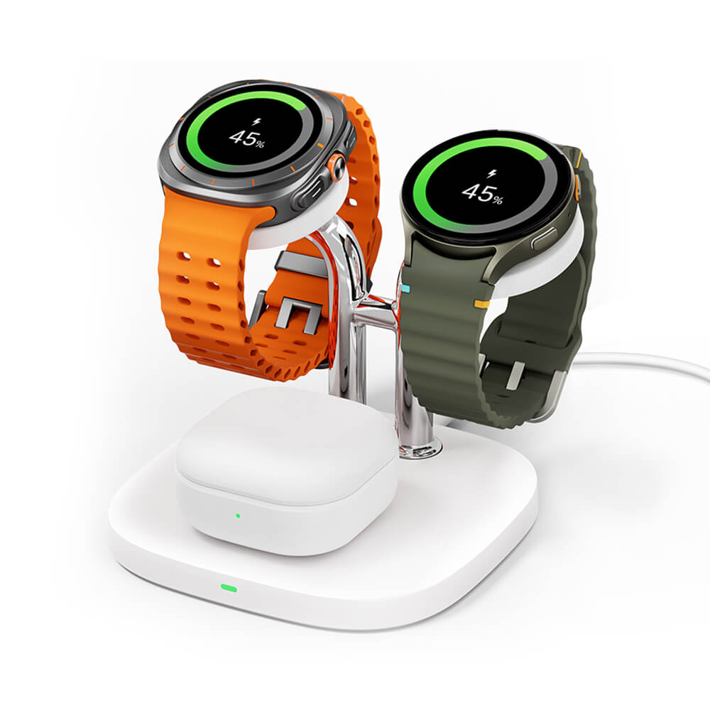 SwanScout 704S - Caricatore Wireless Doppio per Orologi Samsung