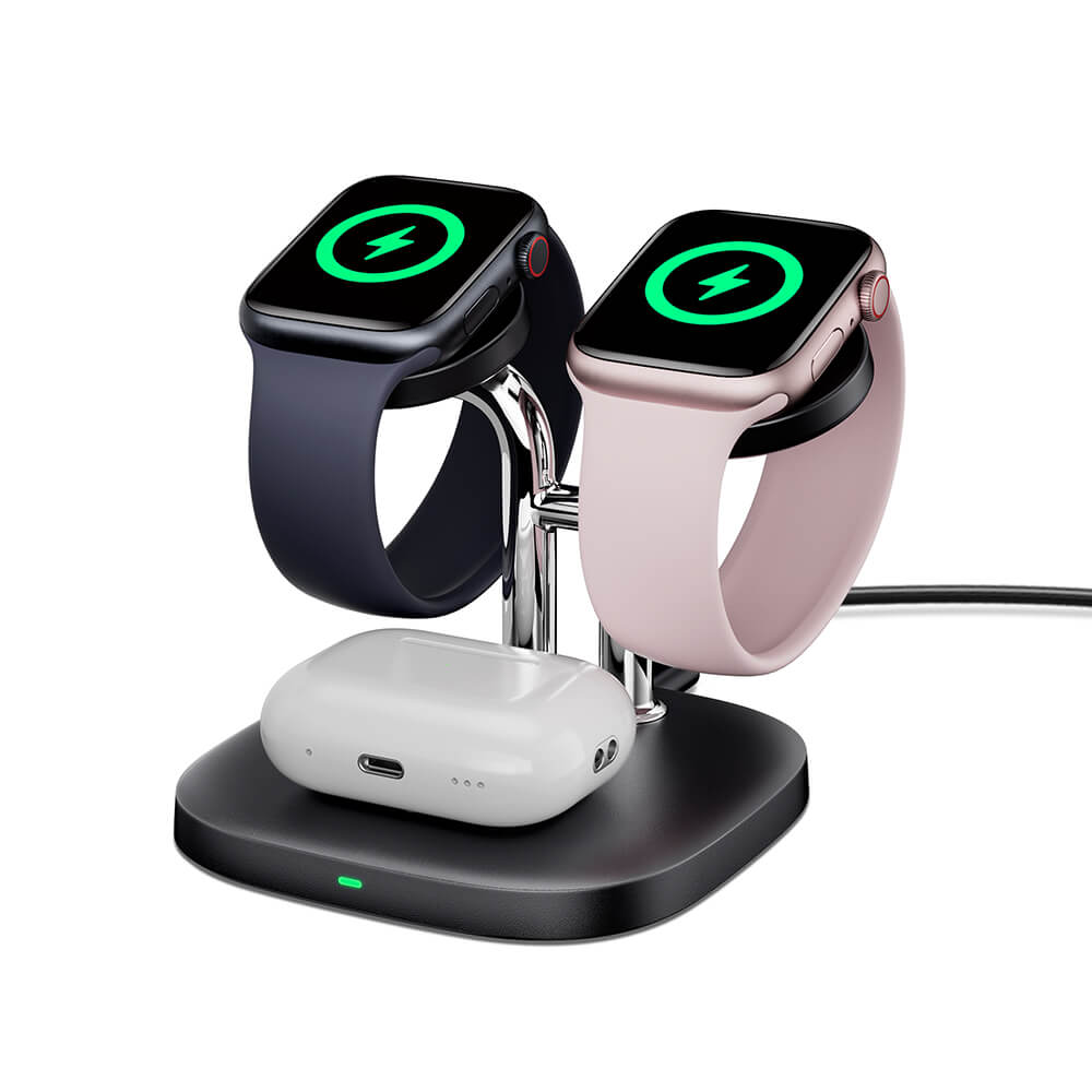 SwanScout 704A - Caricatore Wireless Doppio per Orologi Apple