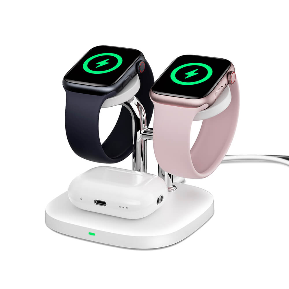 SwanScout 704A - Caricatore Wireless Doppio per Orologi Apple