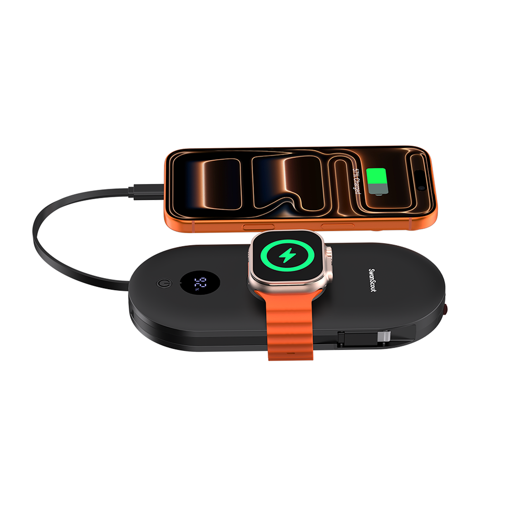 SwanScout 302A - بنك طاقة 4 في 1 لآبل