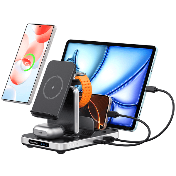 SwanScout 901S - Carregador Sem Fio 5 em 1 para Samsung