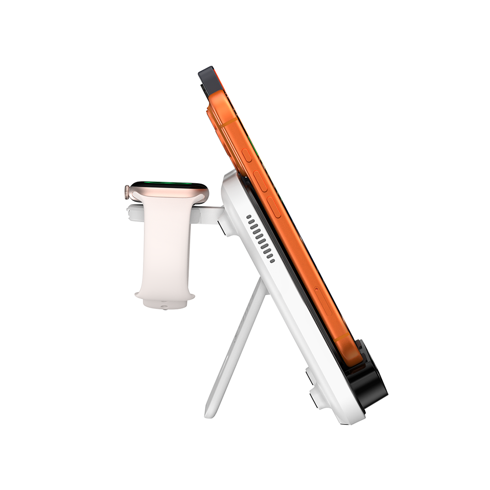 SwanScout 710A - Apple用デュアルスマホ＋1台のウォッチ対応ワイヤレス充電器