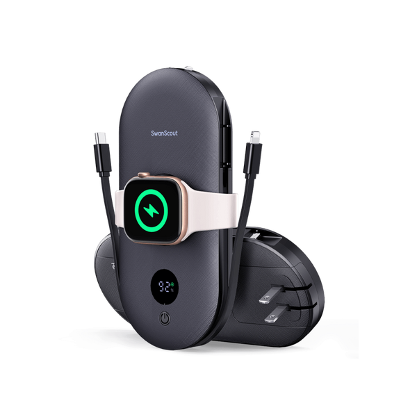 SwanScout 302A 10000mAh 4-in-1 power bank with compact and portable design