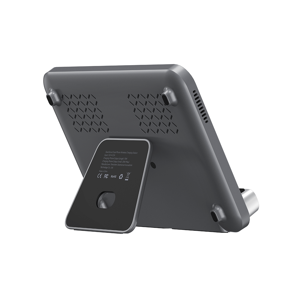 SwanScout 504 - Carregador Sem Fio para Dois Telefones