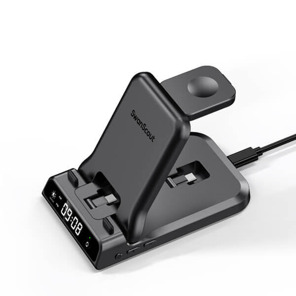 SwanScout 701AC | 3 In 1 Fast&Foldable Charging Station for iPhone 15