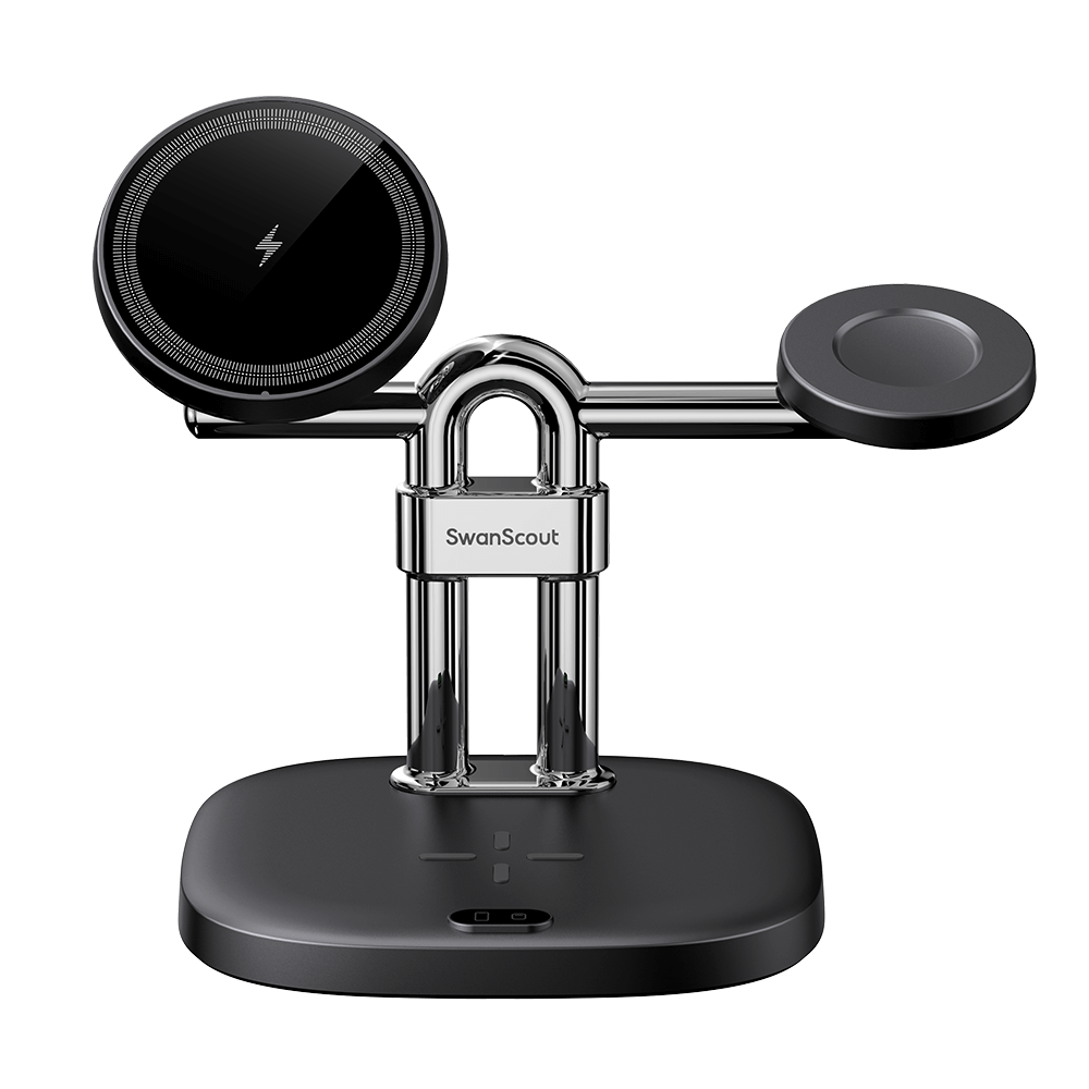 SwanScout 712SM – 3-in-1 magnetische kabellose Ladestation für Samsung