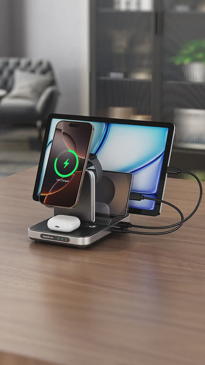SwanScout 901M is the best 5 in 1 wireless charger for family.