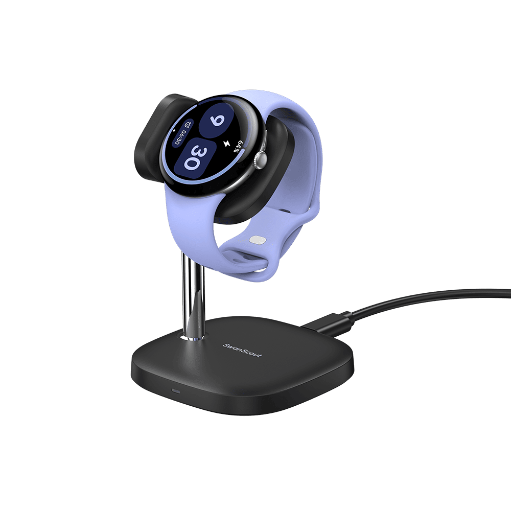 SwanScout 505G4 - Pixel Watch 4 無線充電座 6W 快速桌面充電器