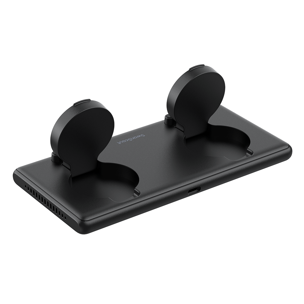 Rear-right view of SwanScout 507DS highlighting the stable structure and high-quality build for long-term multi-device charging