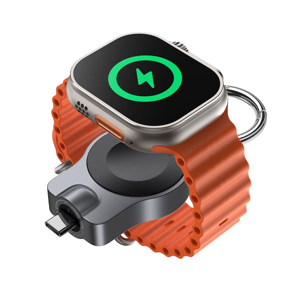 SwanScout 510A – Přenosná rychlá nabíječka pro Apple Watch s otočným USB-C designem