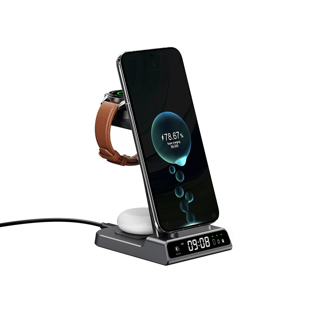 Wireless charger for Huawei Watch phone and earbuds with simultaneous charging support SwanScout C01HW